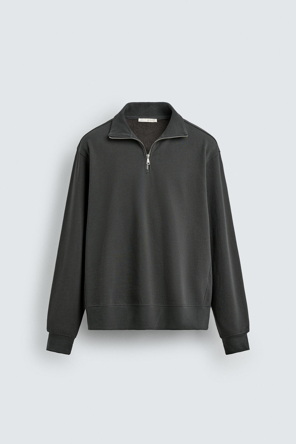 BASIC QUARTER-ZIP SWEATSHIRT - Zara фото 17