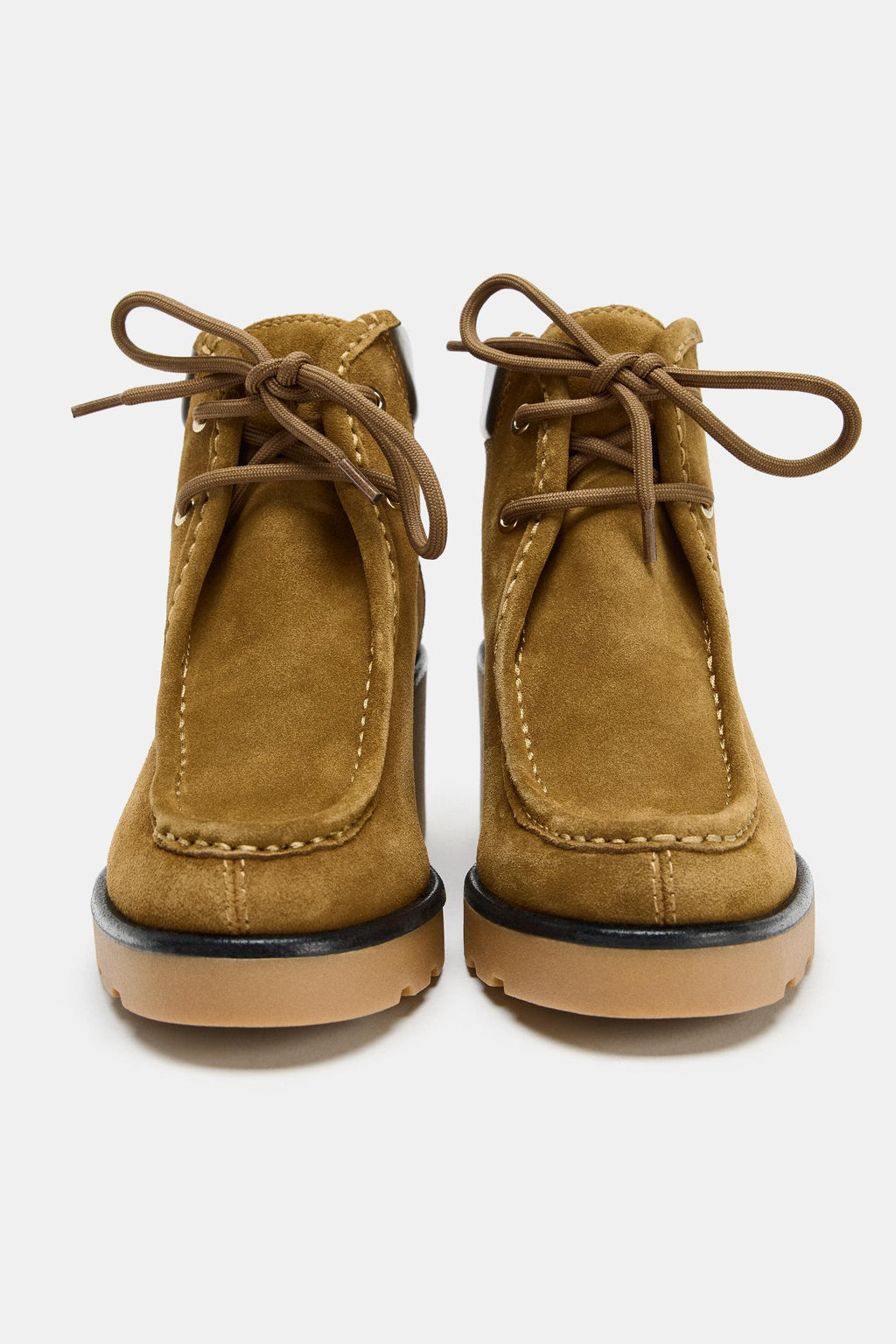 LACE-UP HEELED ANKLE BOOTS - Zara фото 4