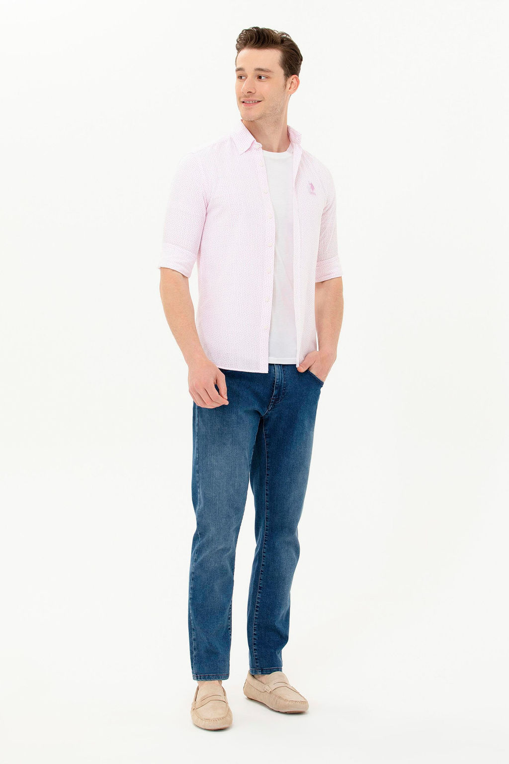 U. S. Polo Assn / Мужская рубашка с длинным рукавом Magnolia - U.s. polo assn фото 13