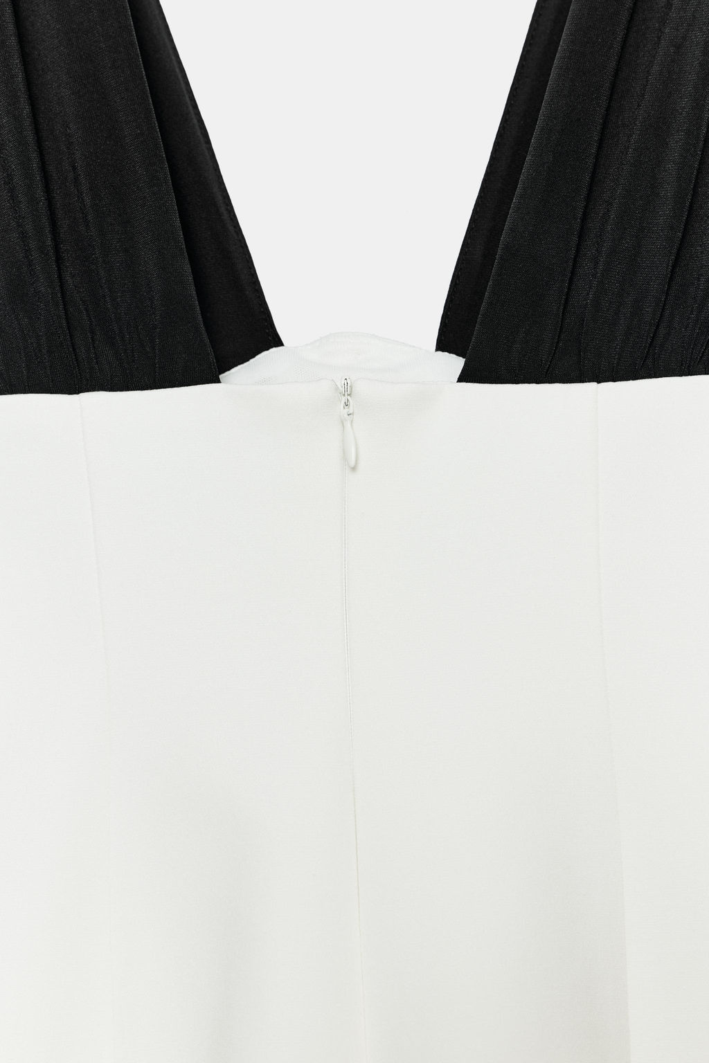 VESTIDO MINI COMBINADO / Blanco / Negro - Zara фото 13