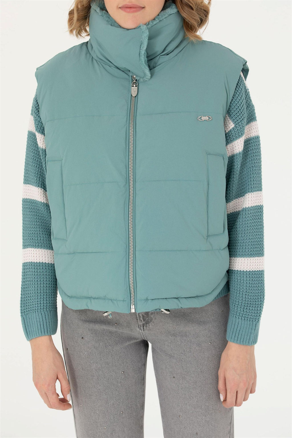 Женский мятный жилет Неожиданная скидка в корзине - U.s. polo assn фото 6