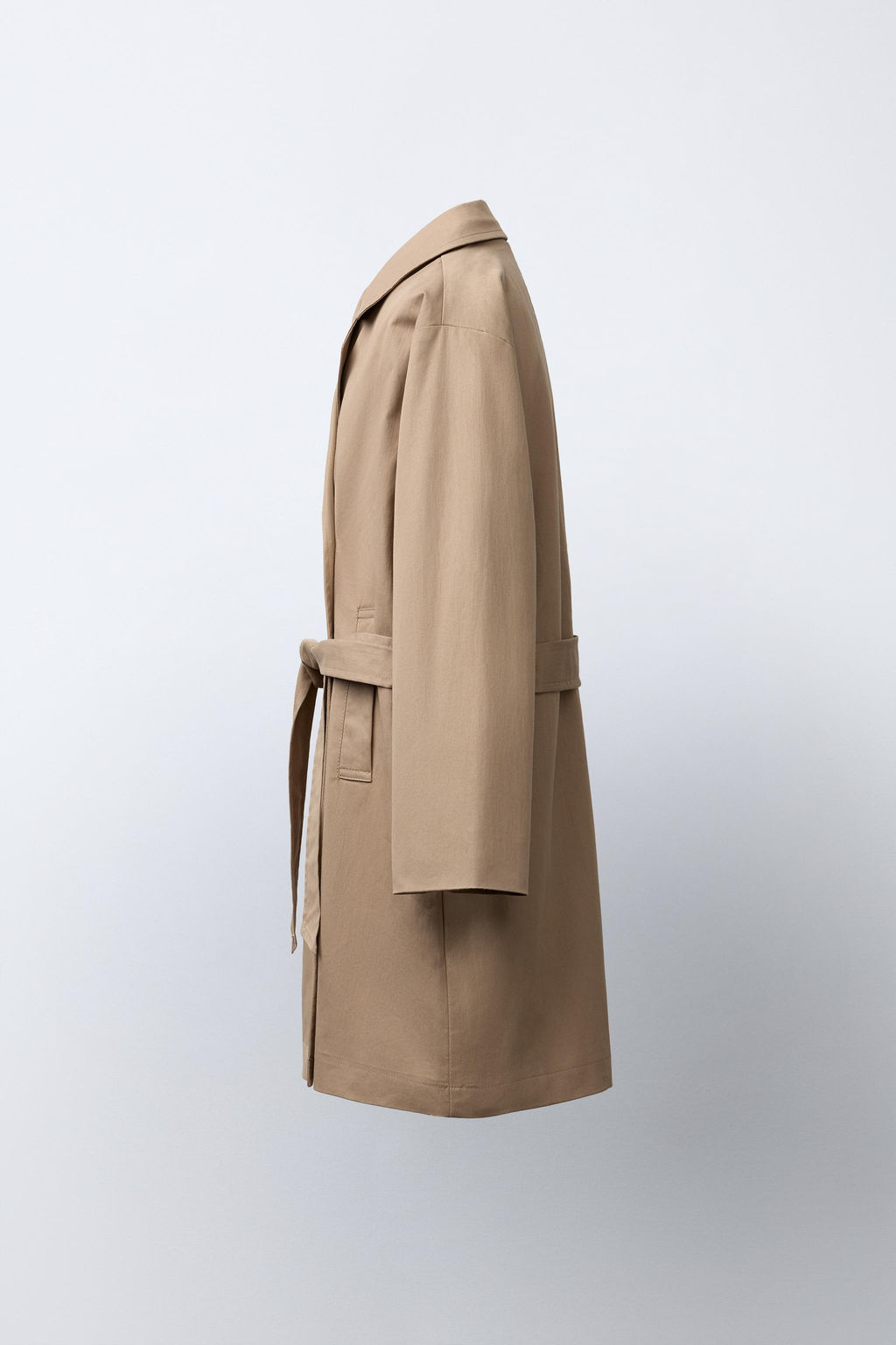 LONG TRENCH COAT WITH BELT - Zara фото 3