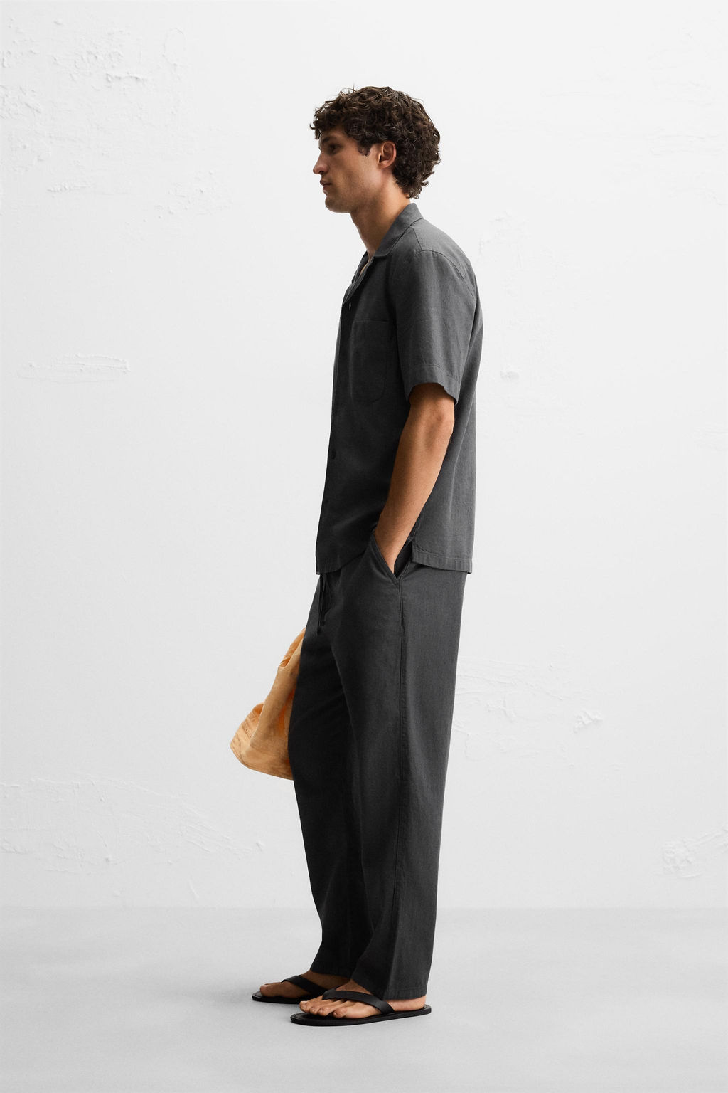 COTTON/LINEN TROUSERS - Zara фото 4