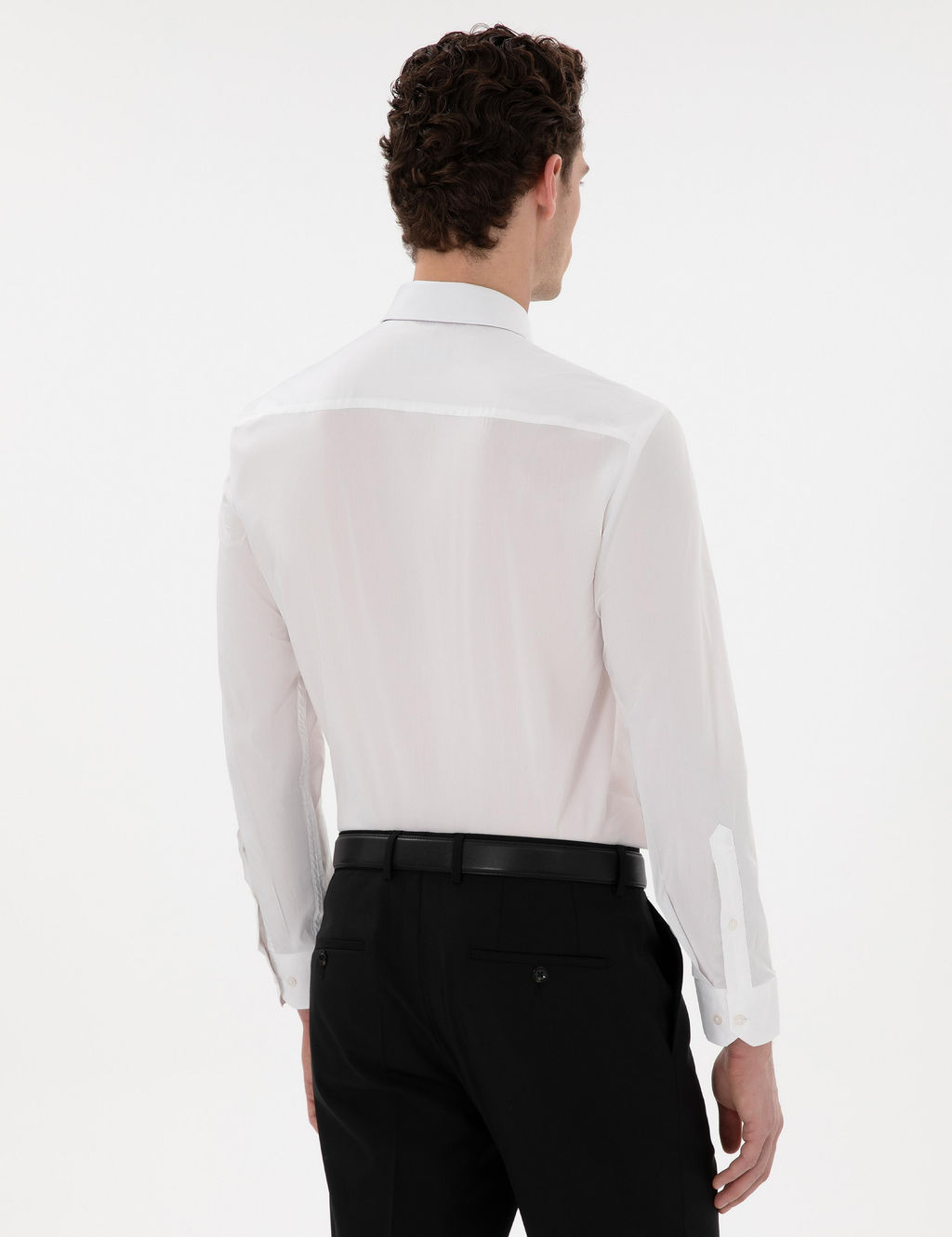 Beyaz Slim Fit Uzun Kollu Basic G_mlek - Pierre cardin фото 5