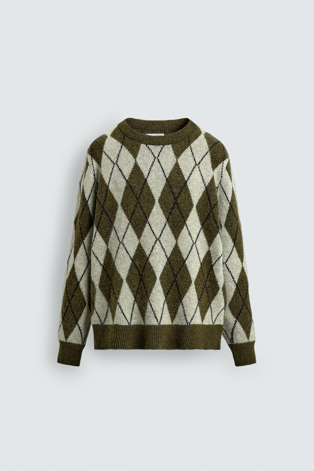 DIAMOND JACQUARD SWEATER - Zara фото 7