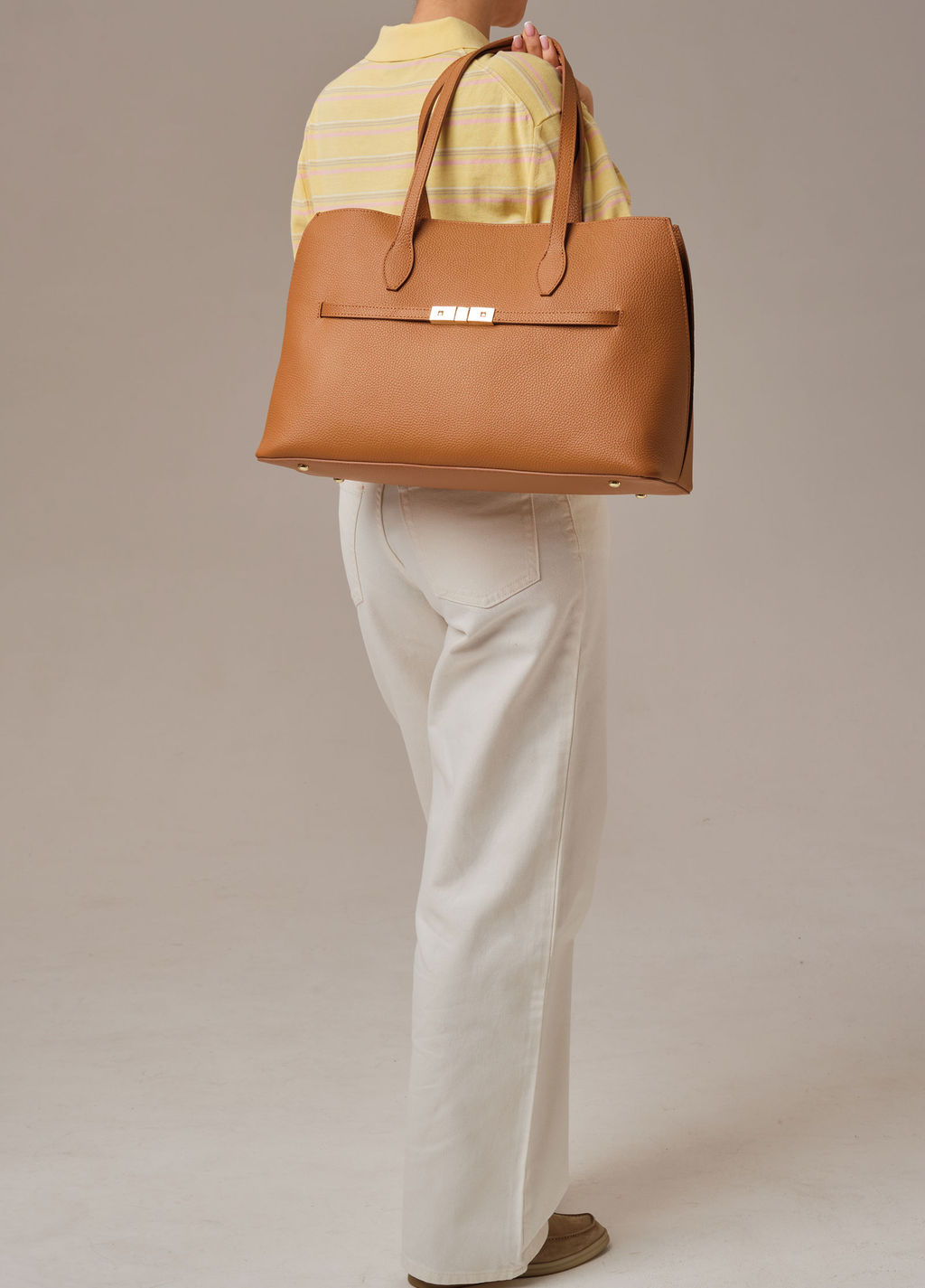 Кожаная сумка Bossy DBR 31382 коричневый лист  фото 11