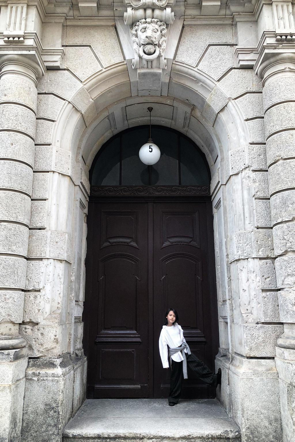 OXFORD SHIRT AND RIBBED TOP - Zara фото 5