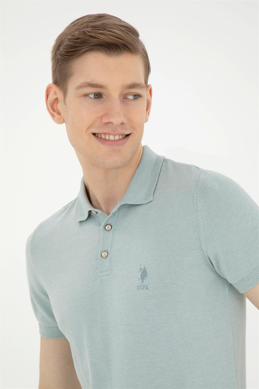 Мужской водозеленый свитер - U.s. polo assn фото 2