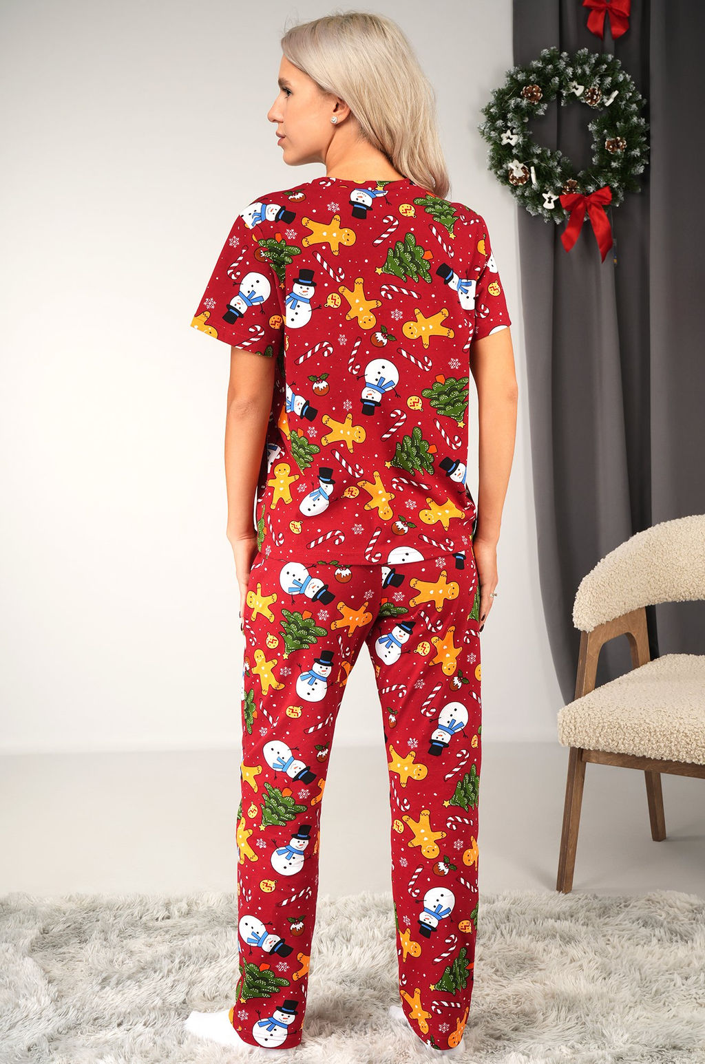 Женская новогодняя пижама Happyfox