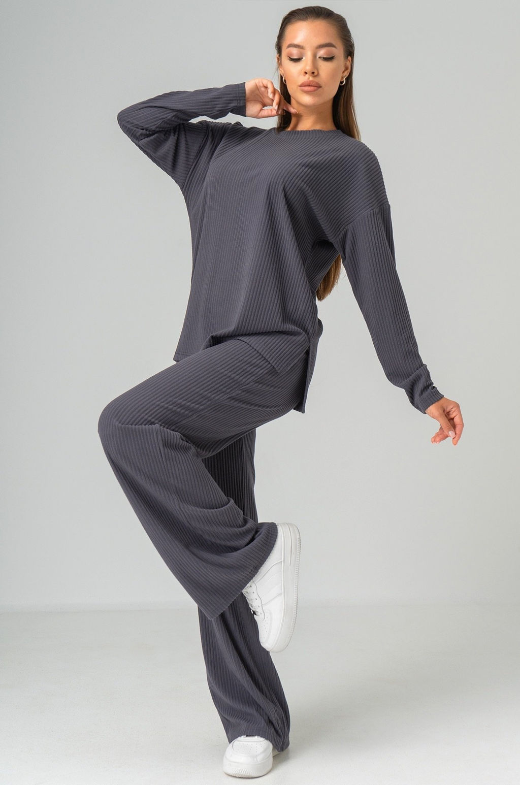 Женский костюм в рубчик-лапша Happyfox - Happy fox фото 10