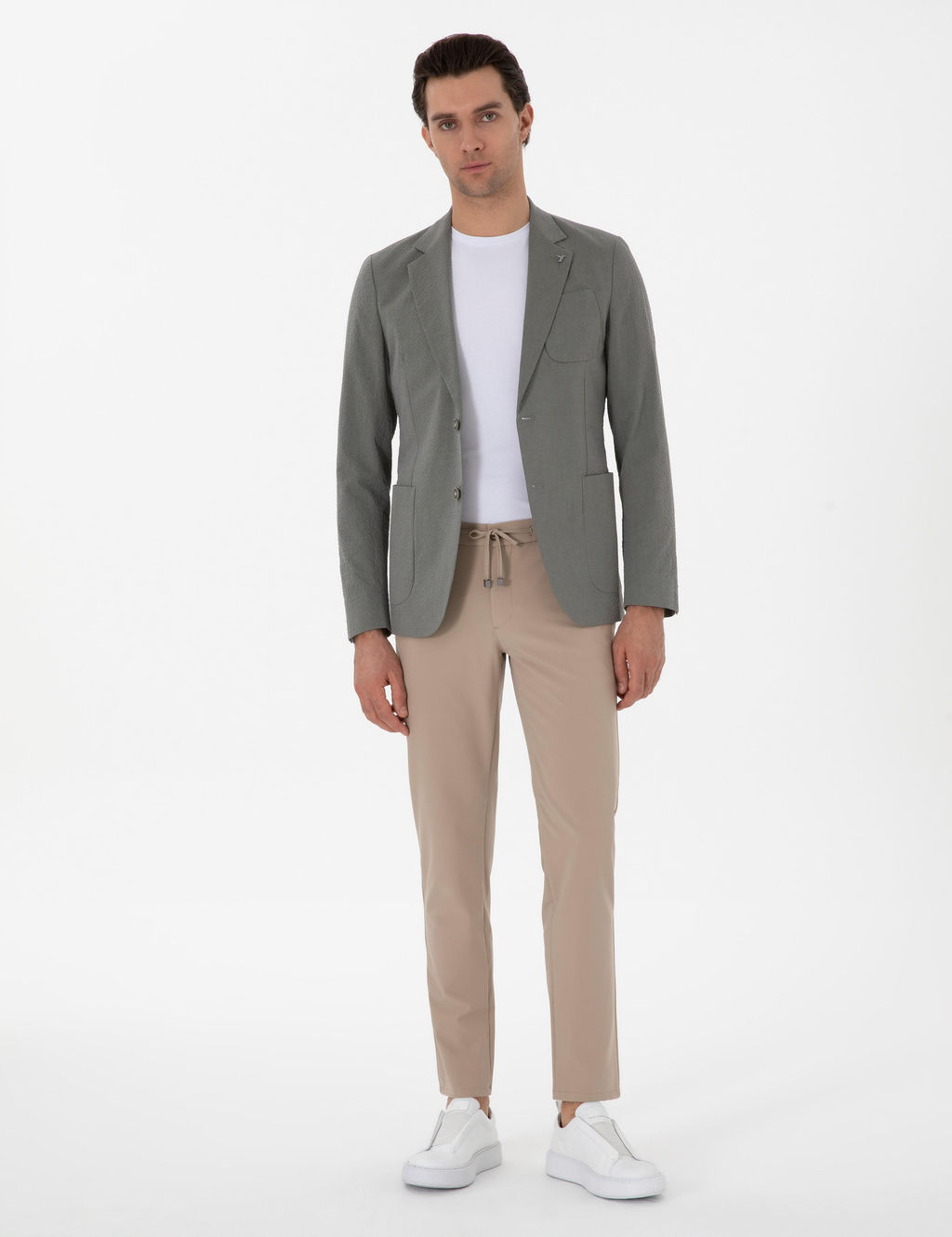 Haki Slim Fit Spor Ceket - Cacharel фото 4