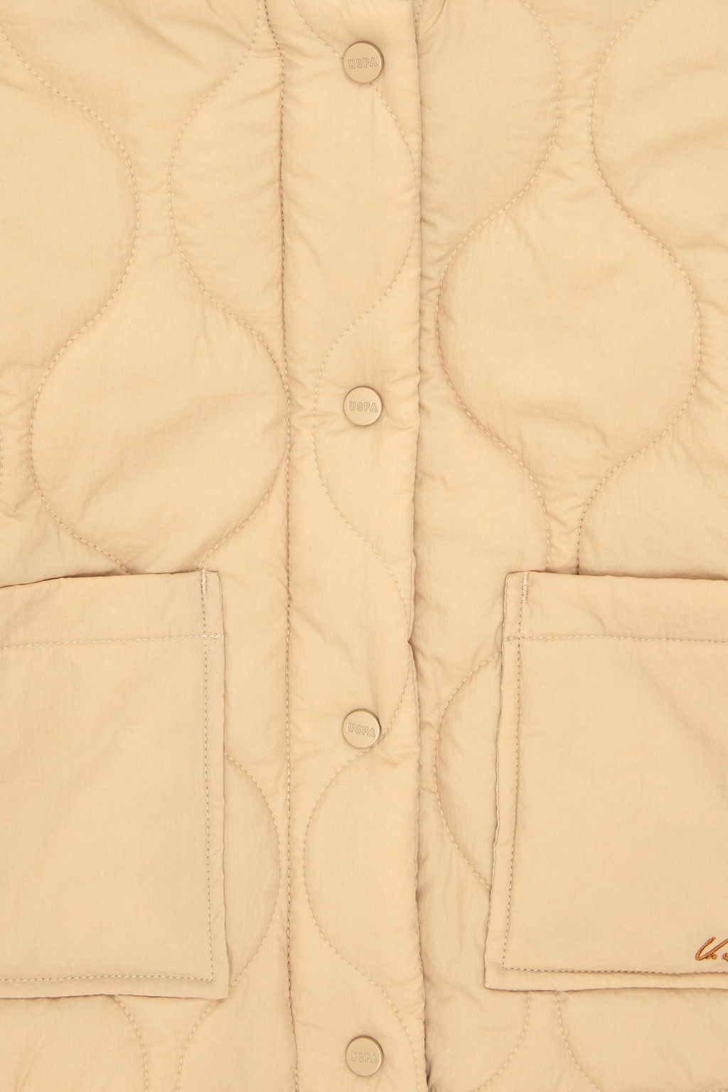 Сезонное пальто песочного цвета для девочки Неожиданная скидка в корзине - U.s. polo assn фото 4