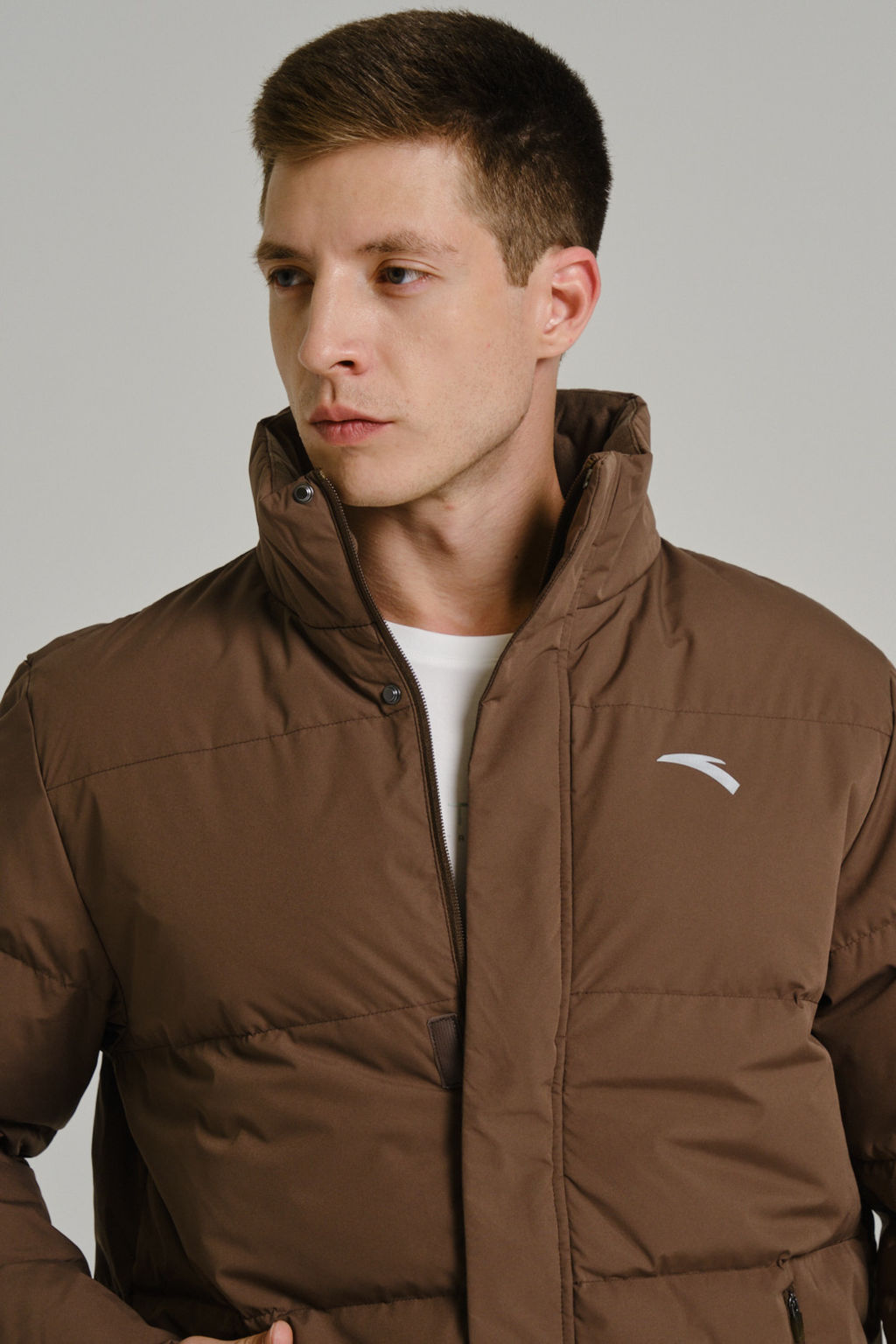 Пуховик короткий Коричневый - Anta фото 3