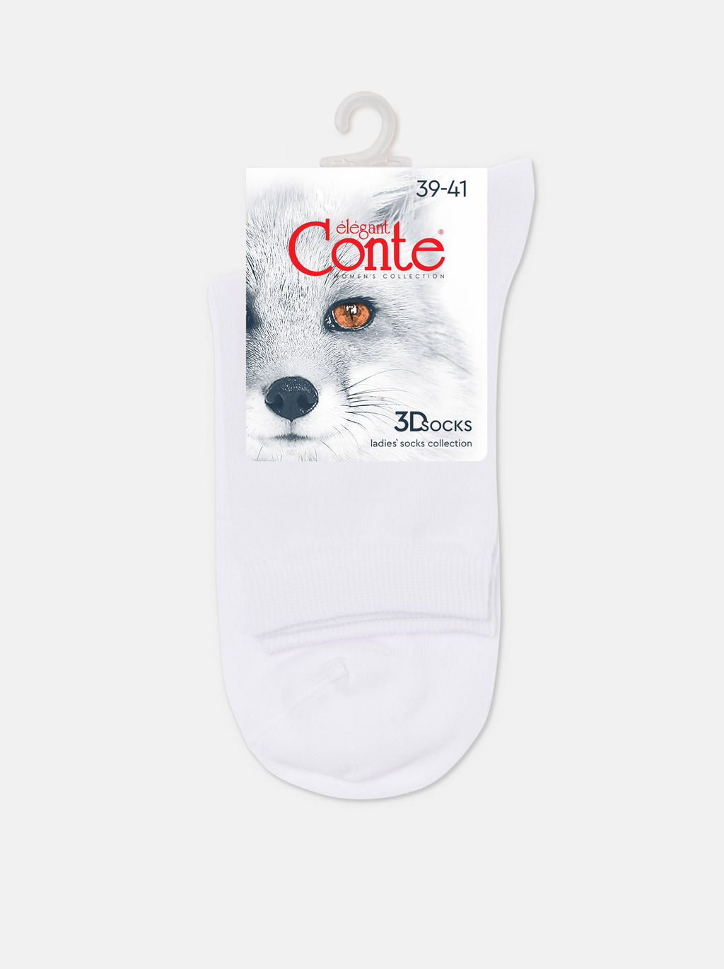Цена за 2 пары. Носки Короткие CONTE 3DSOCKS Носки женские белый - Conte elegant фото 3