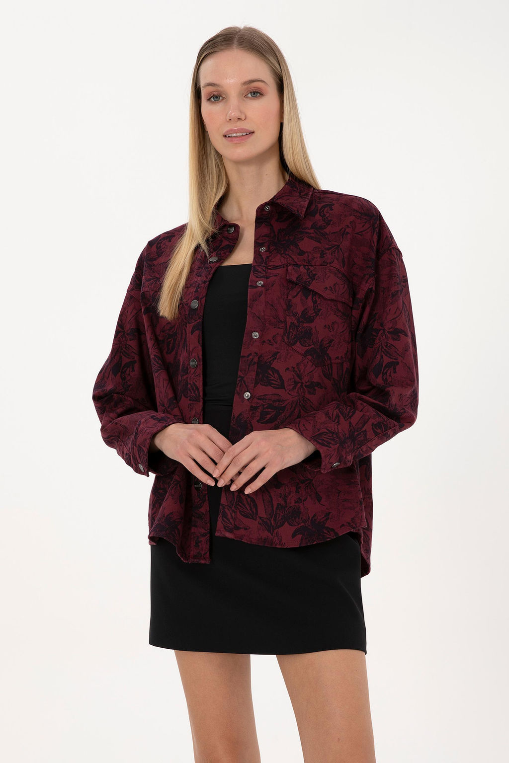 Kad_n Bordo Uzun Kollu G_mlek - U.s. polo assn фото 3