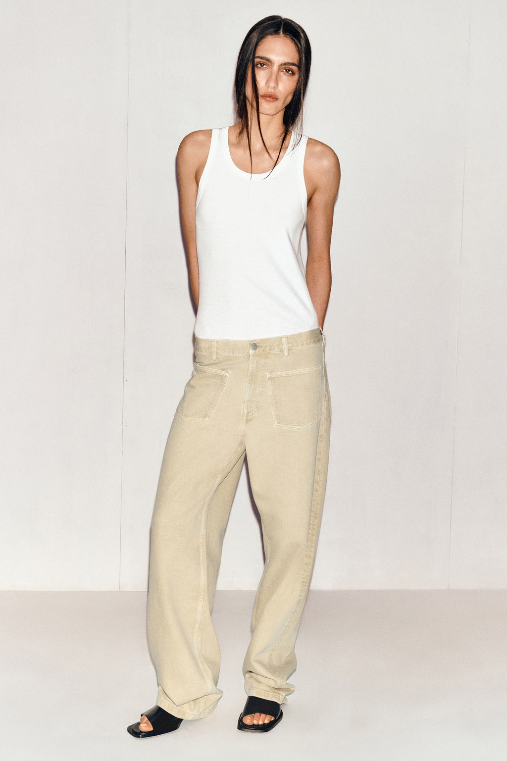 VAQUEROS STRAIGHT LEG CON BOLSILLOS DE PARCHE - H&m фото 5