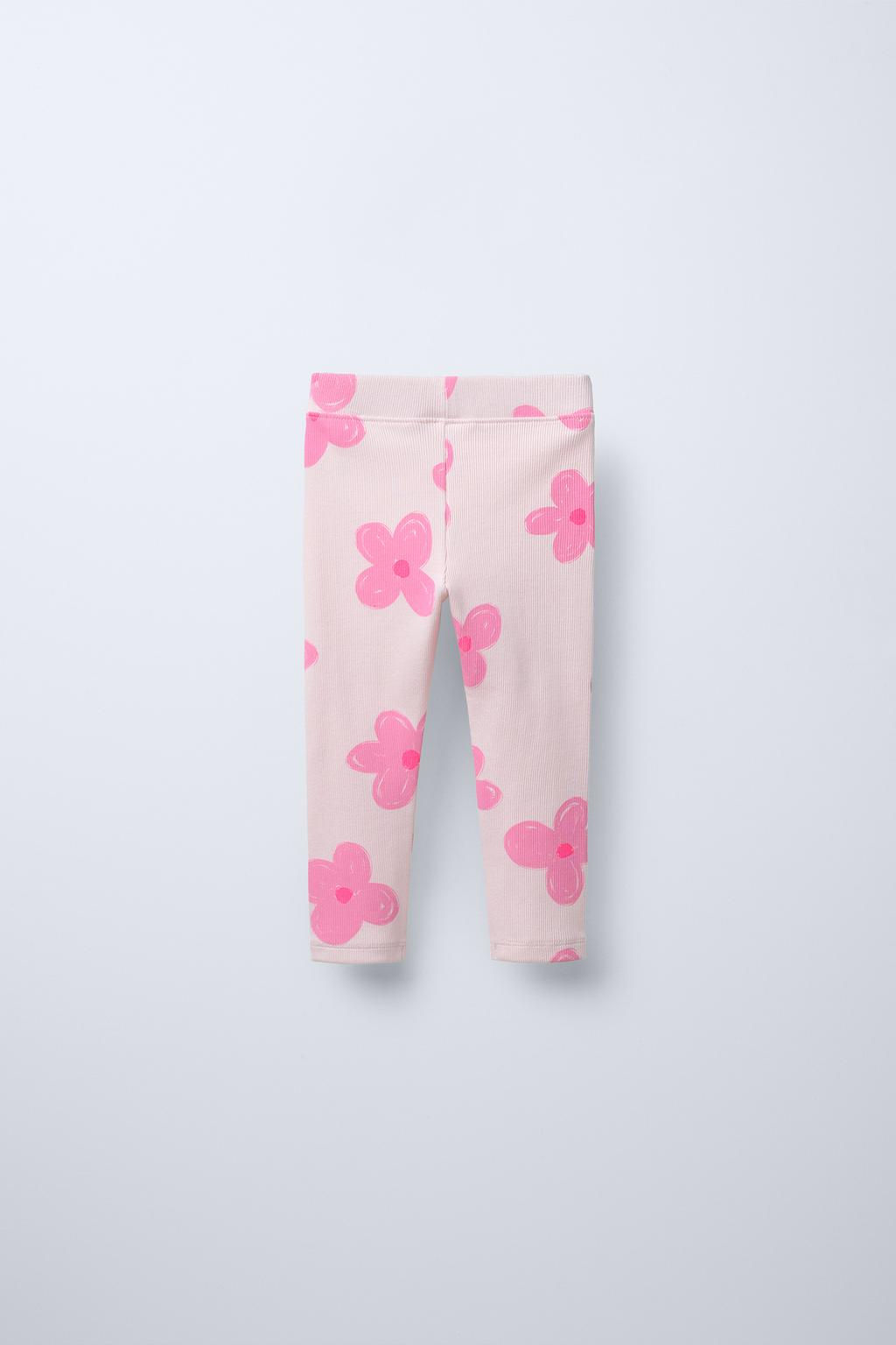 RIBBED PRINTED LEGGINGS - Zara фото 3