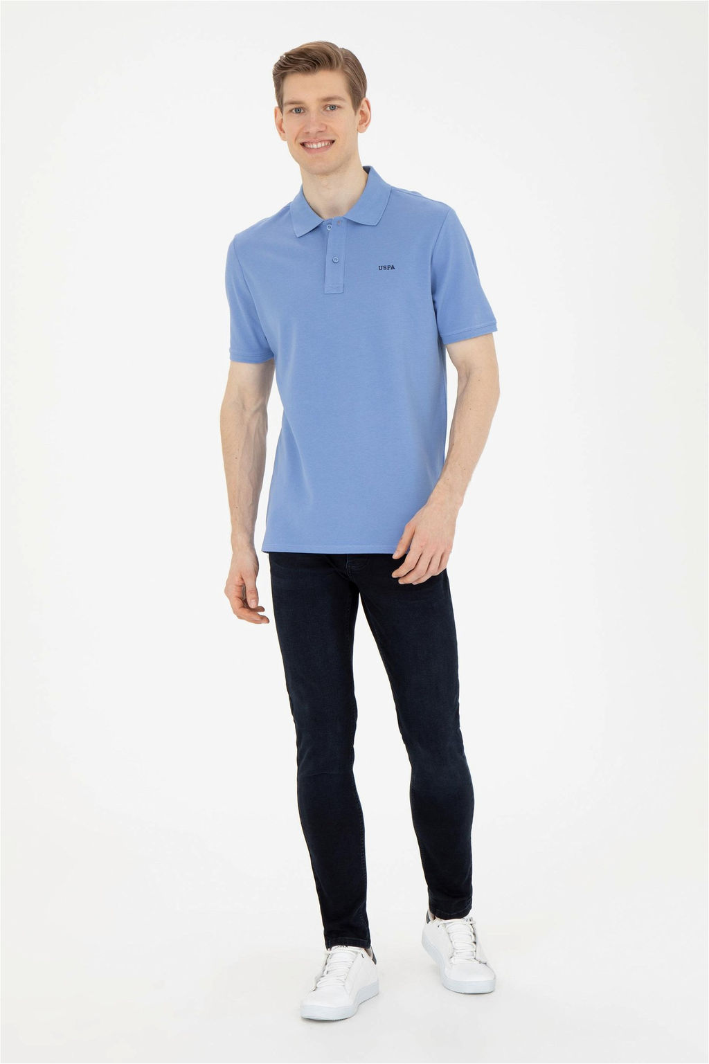 Мужская темно-синяя базовая футболка - U.s. polo assn фото 4