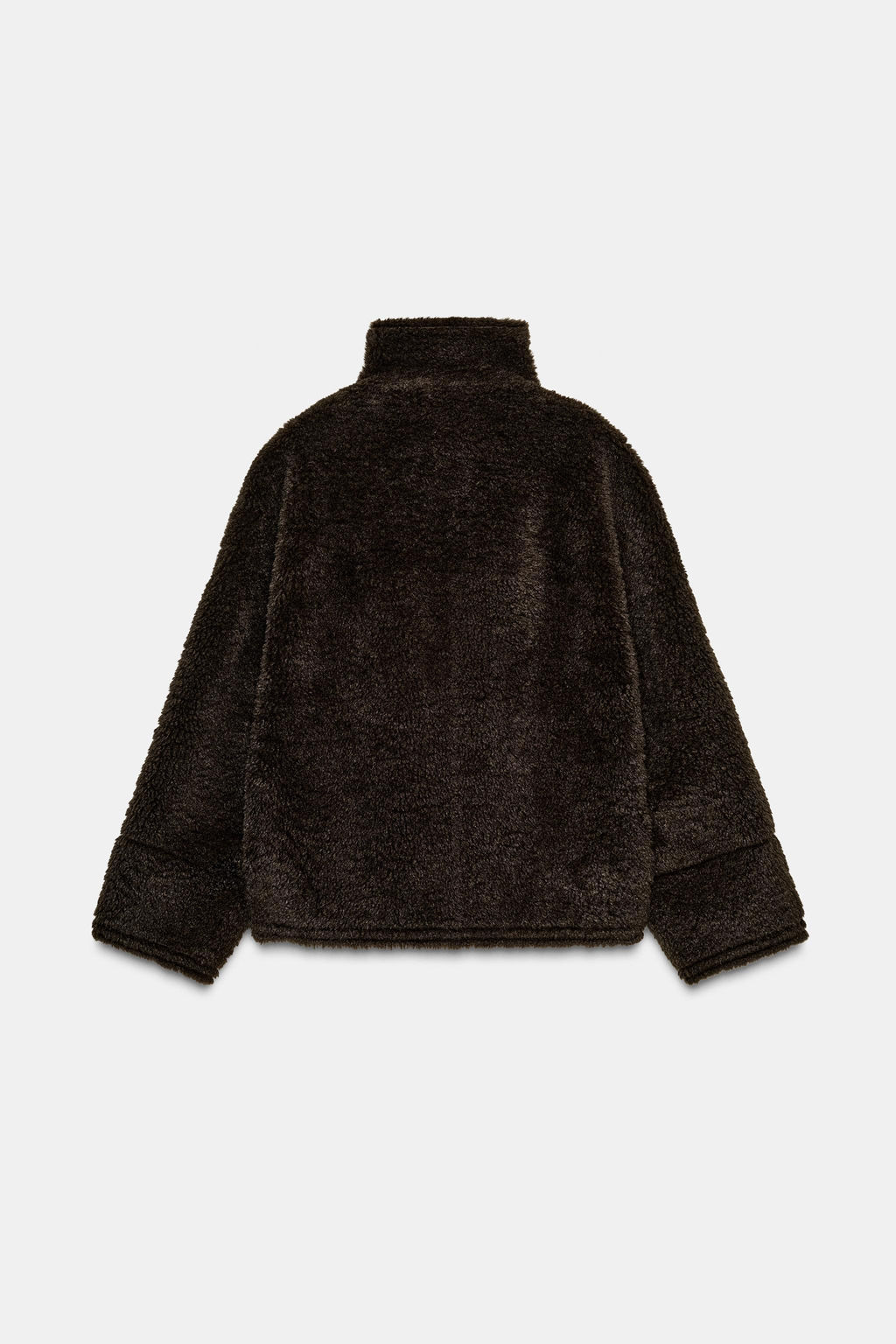 ZW COLLECTION FAUX SHEARLING DOUBLE-FACED JACKET - Zara фото 6