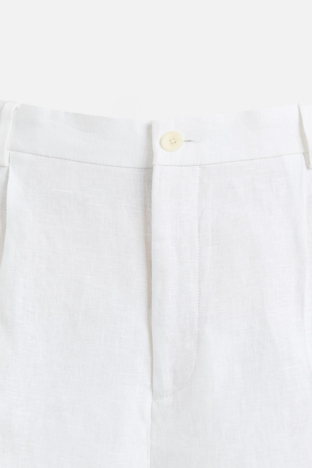 100% LINEN PLEATED TROUSERS - Zara фото 10
