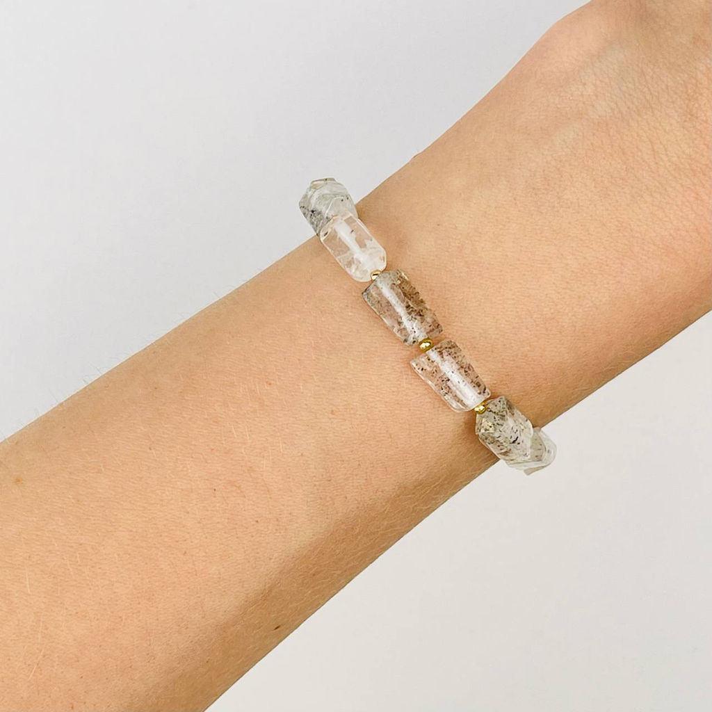Браслет из Херкимерского кварца 17 см +