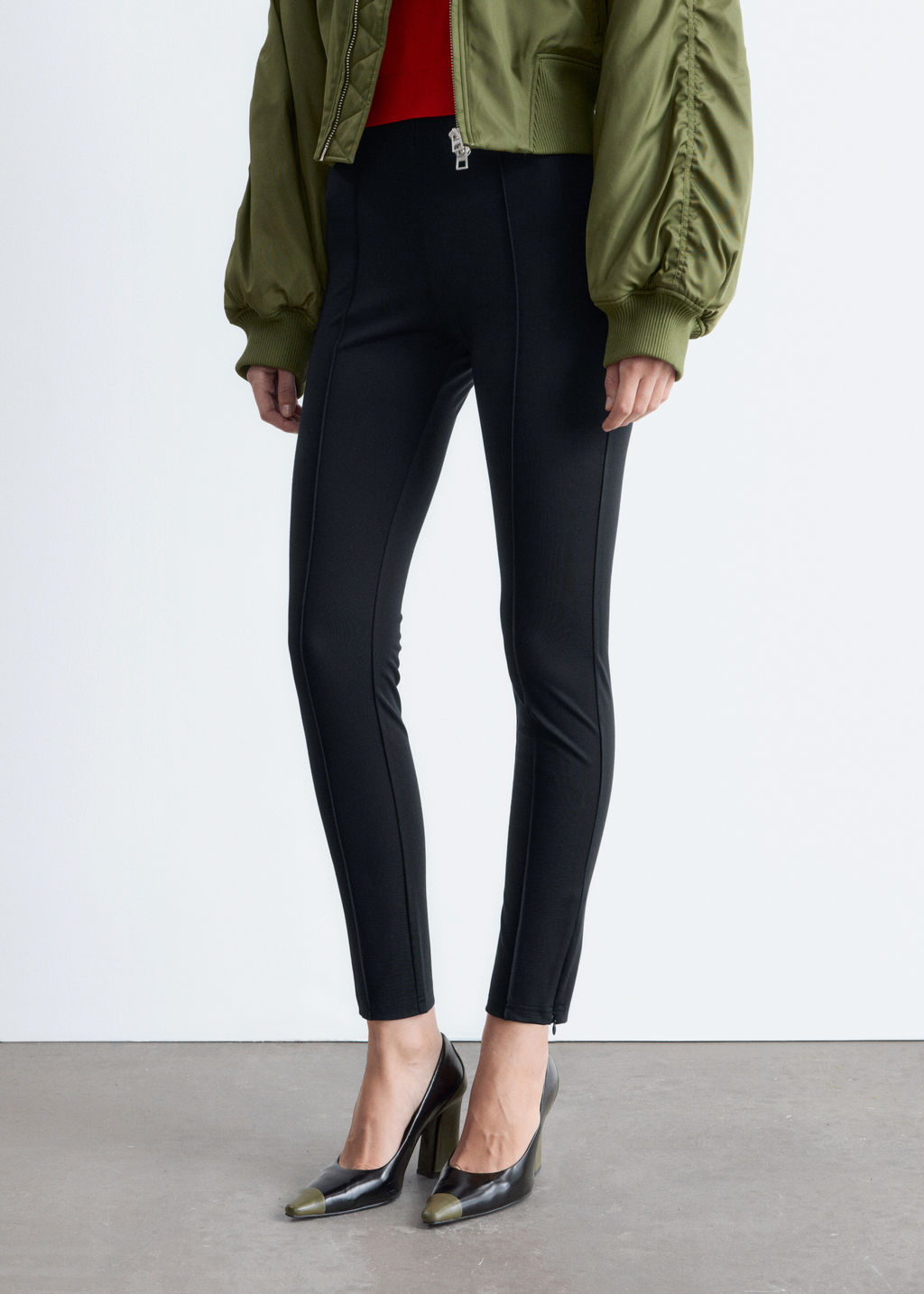 Leggings de punto con pinzas - H&m фото 7
