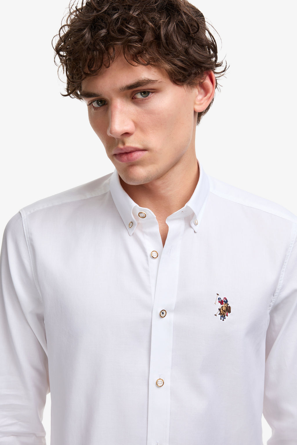 Erkek Beyaz Uzun Kollu Basic G_mlek - U.s. polo assn фото 2