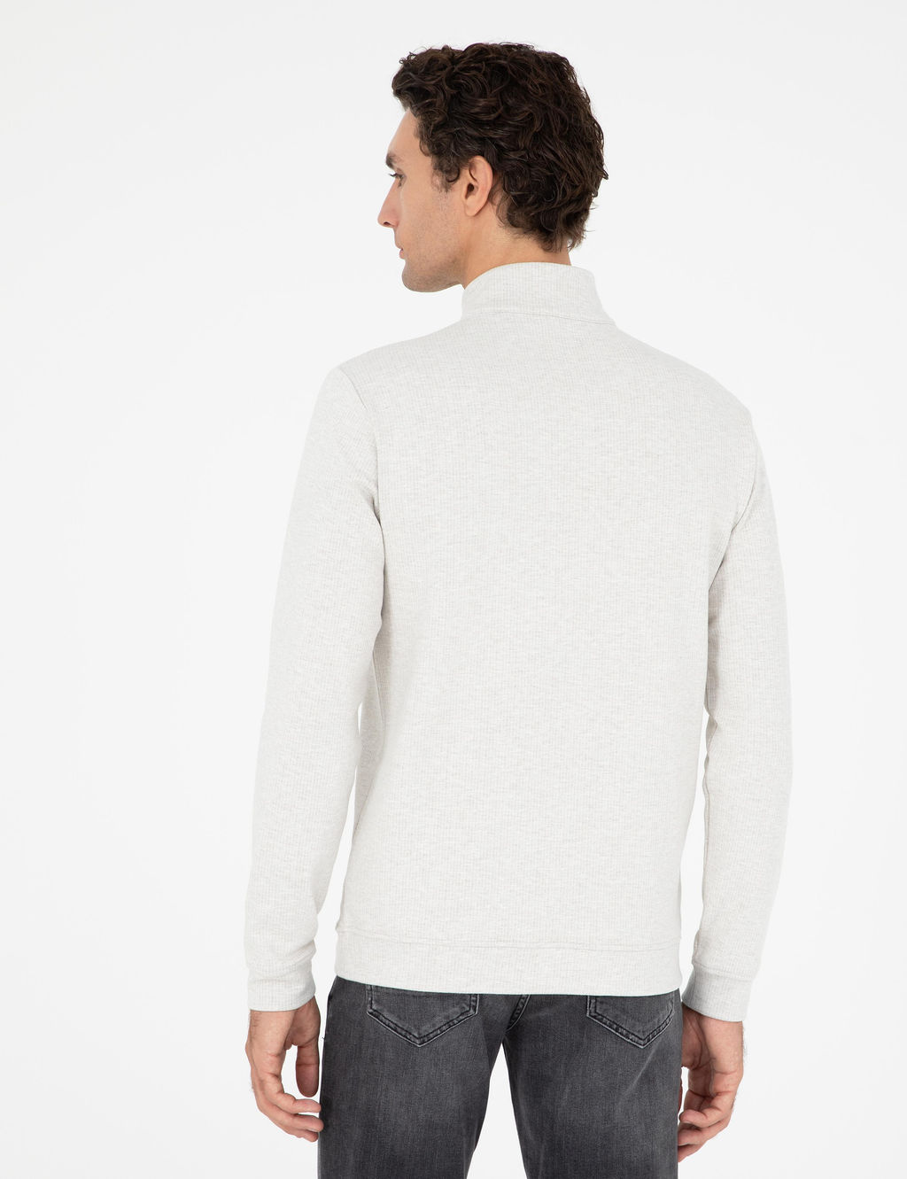 Свитшот Cacharel Regular Fit из хлопка экрю