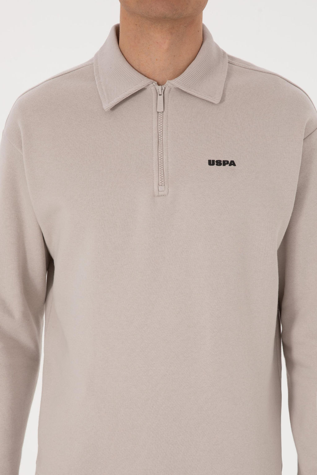 Erkek Regular Fit Yar_m Fermuarl_ Ta_ Basic Sweatshirt - U.s. polo assn фото 13