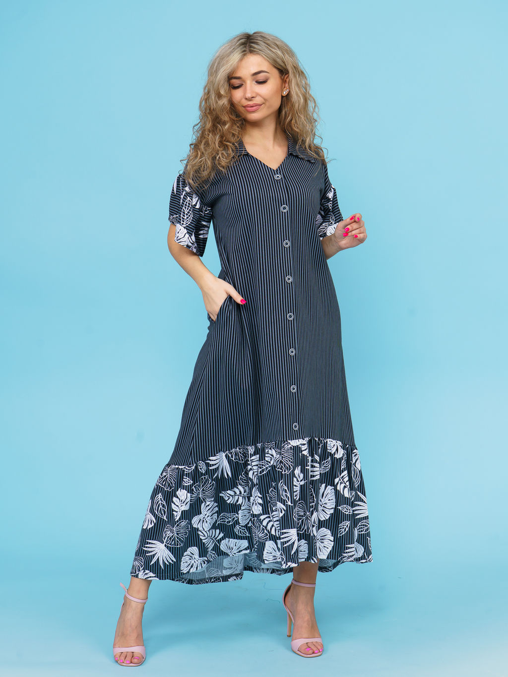 868 Платье "Серый"