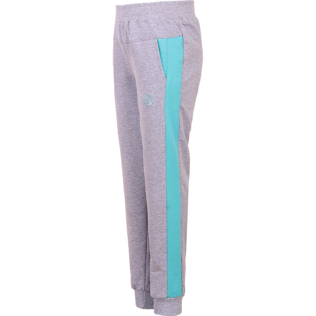 RODOS Брюки для девочки футер 2-х нитка М-208д Меланж/Мята