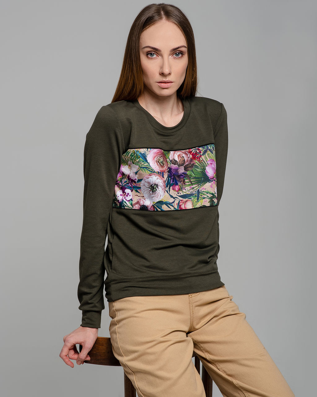 Свитшот с горизонтальной вставкой SP011 * - Sahar art lab фото 3