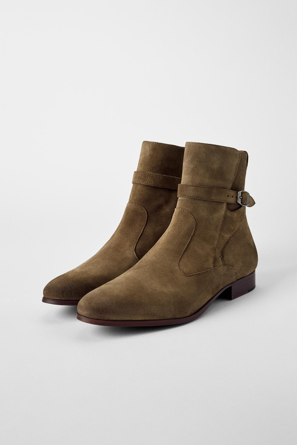 LEATHER BUCKLE BOOTS BOBBY GILLESPIE X ZARA  фото 3