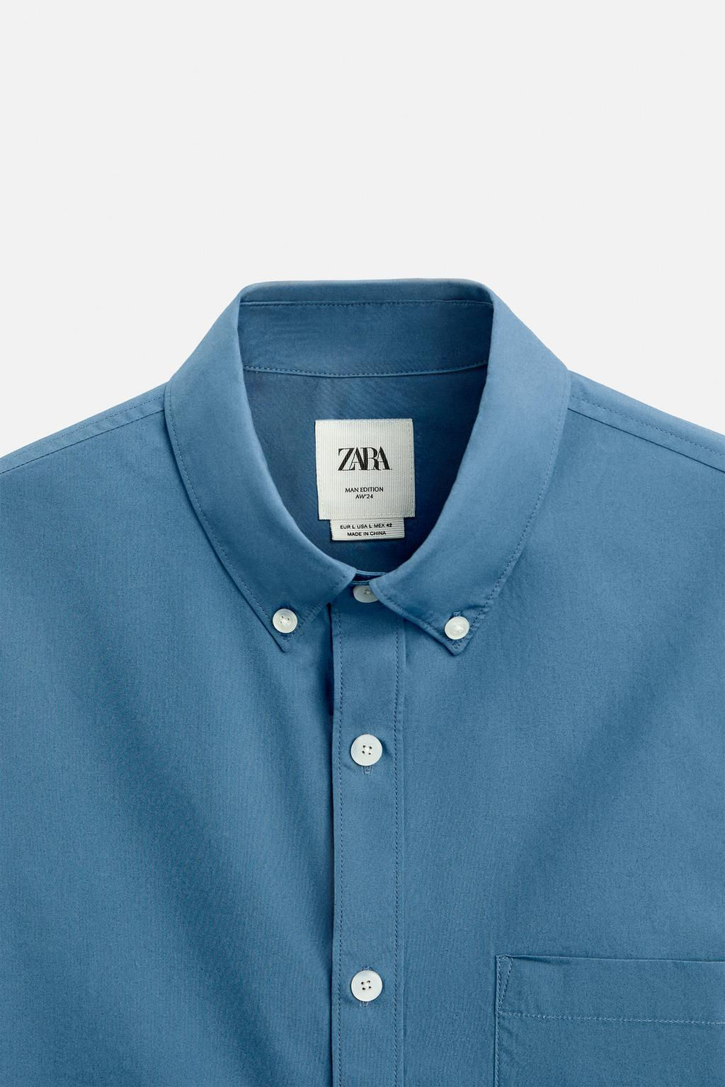SHIRT WITH POCKET - LIMITED EDITION - Zara фото 9