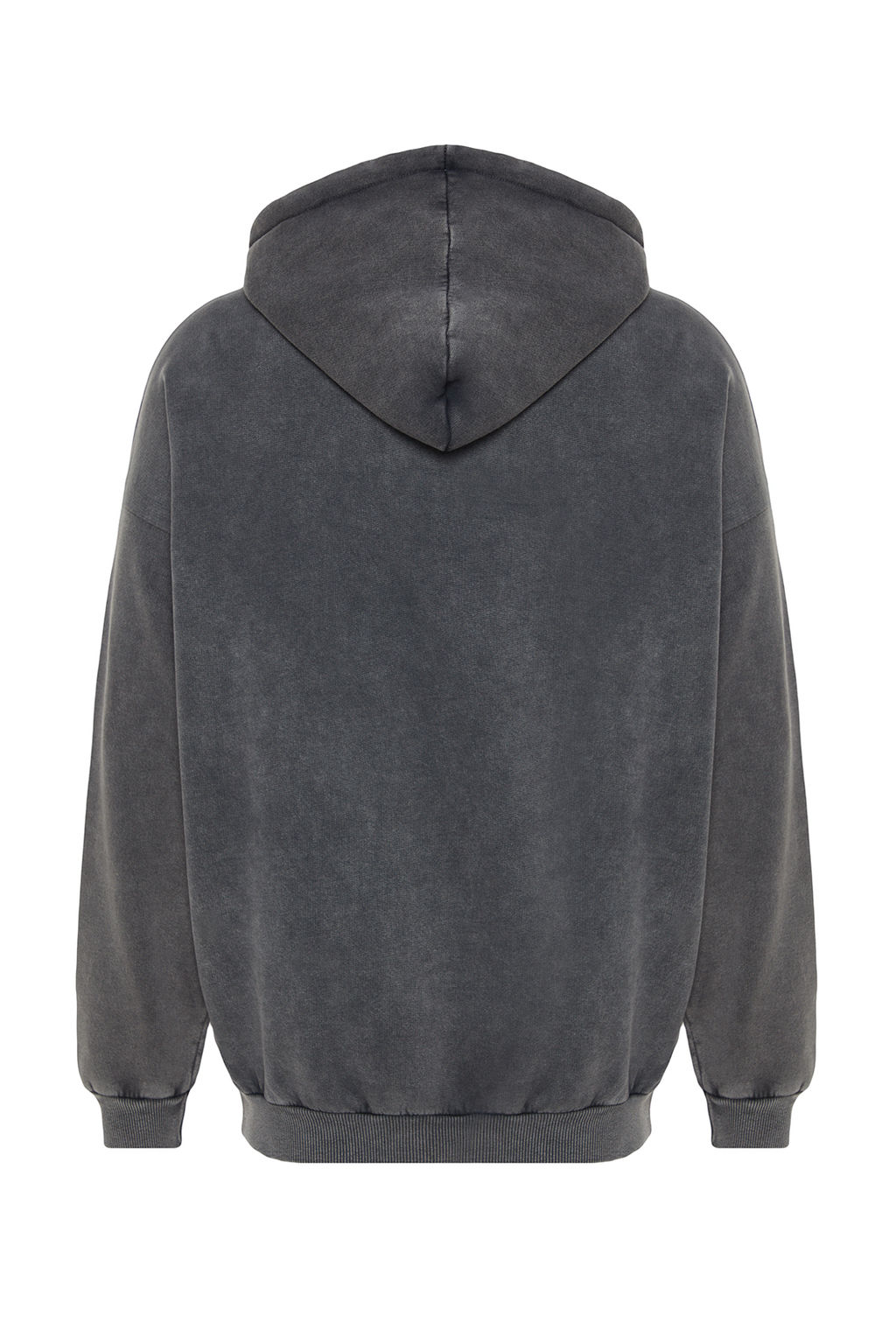 TRENDYOL MAN Antrasit %100 Pamuk Oversize/Genis Kesim Eskitme/Soluk Efektli Oyun Bask?l?Sweatshirt TMNAW24SW00140 - Trendyolmilla фото 11