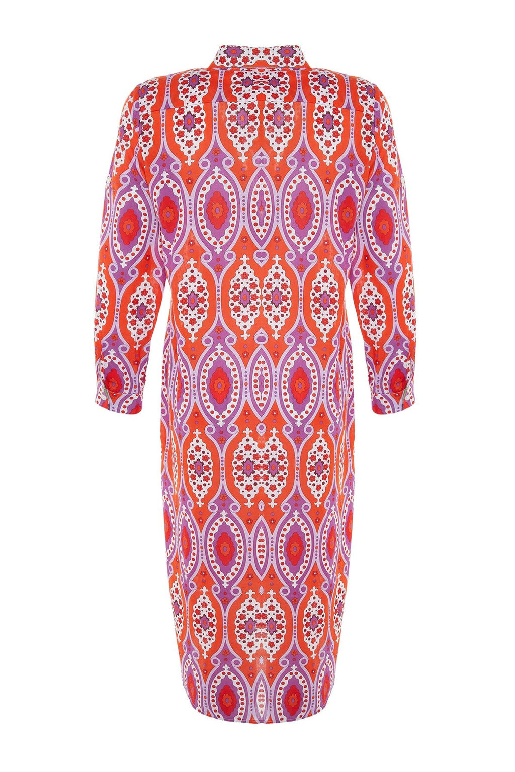 Etnik Desenli Midi Dokuma %100 Pamuklu Plaj Kimono&Kaftan TBESS20KM0017 - Trendyolmilla фото 8