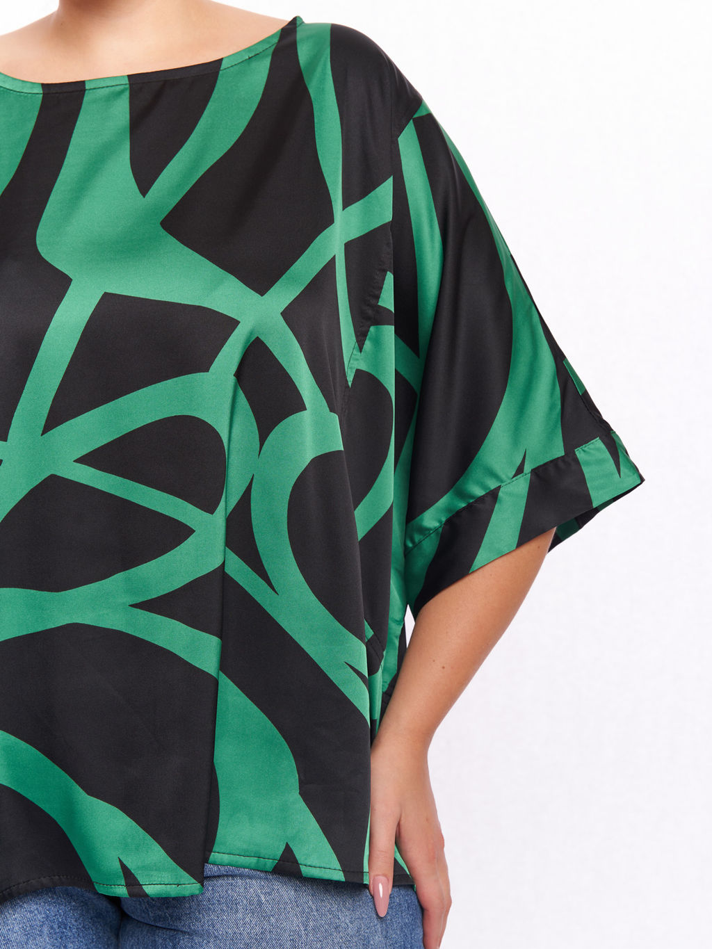 Блузка атласная BL06237ORN43 - Артесса фото 4