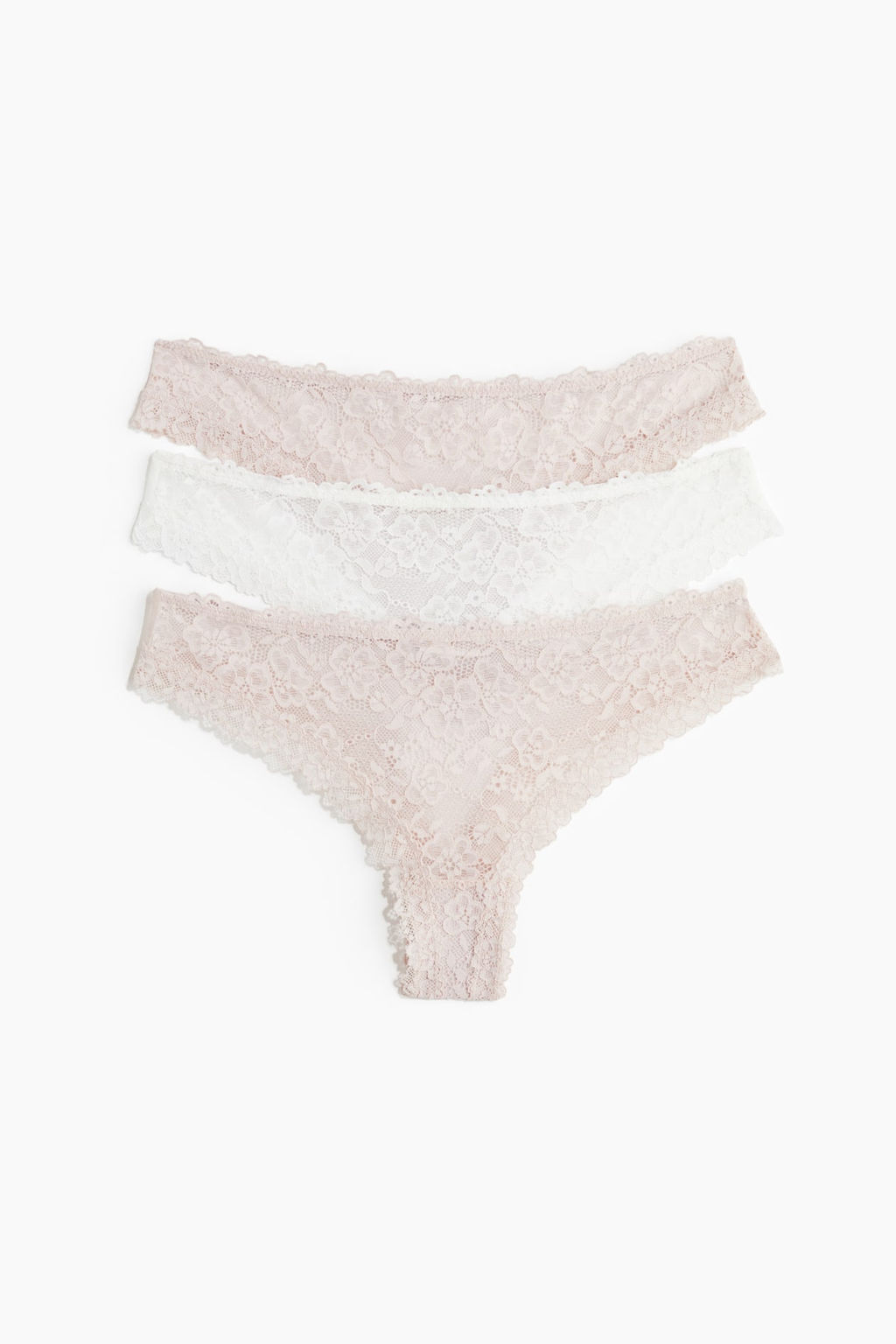 Pack de 3 bragas Brazilian de encaje - H&m фото 4