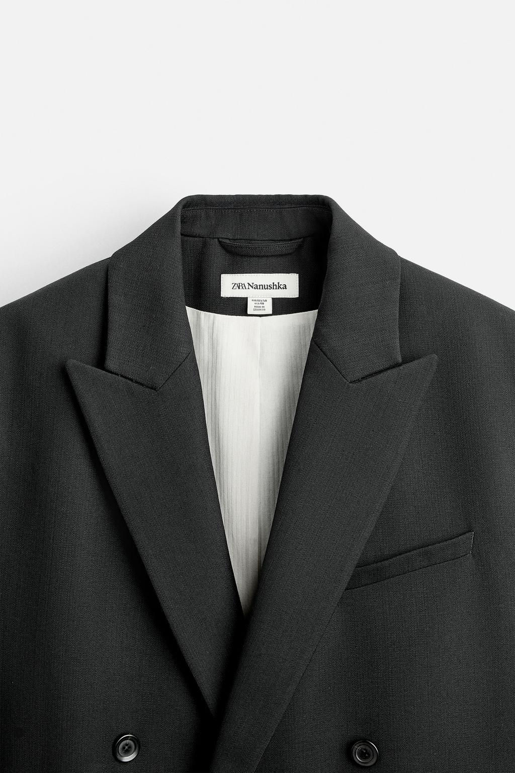 DOUBLE-BREASTED SUIT BLAZER X NANUSHKA - Zara фото 9