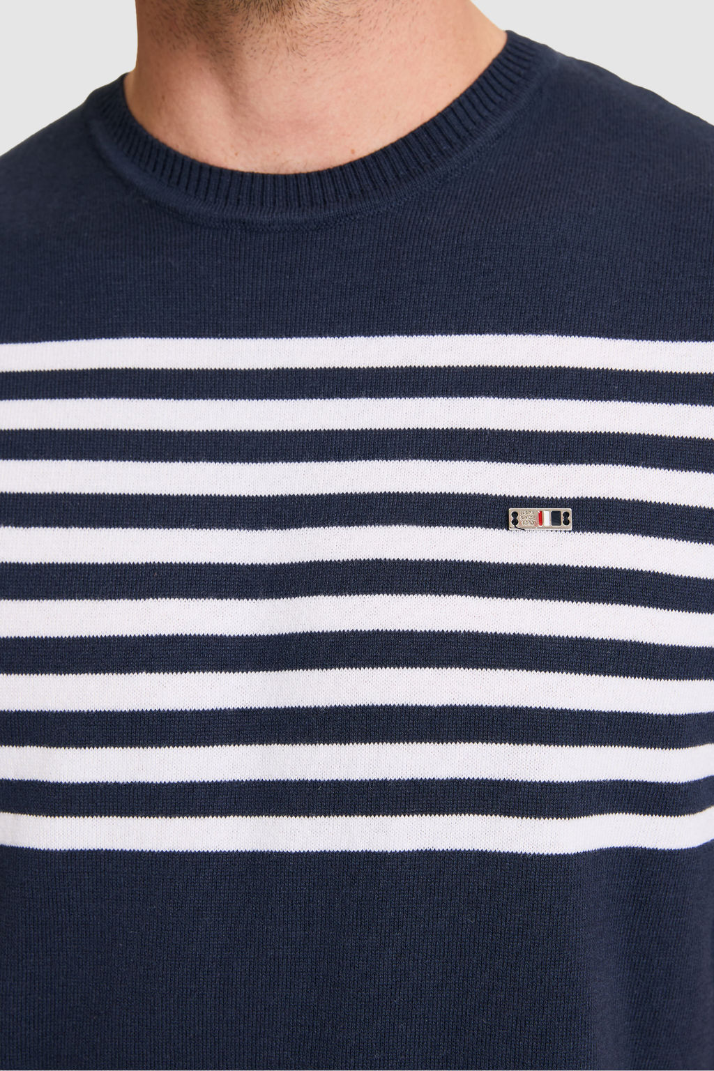 Erkek Slim Fit Bisiklet Yaka Lacivert Triko TiЕГrt - U.s. polo assn фото 6