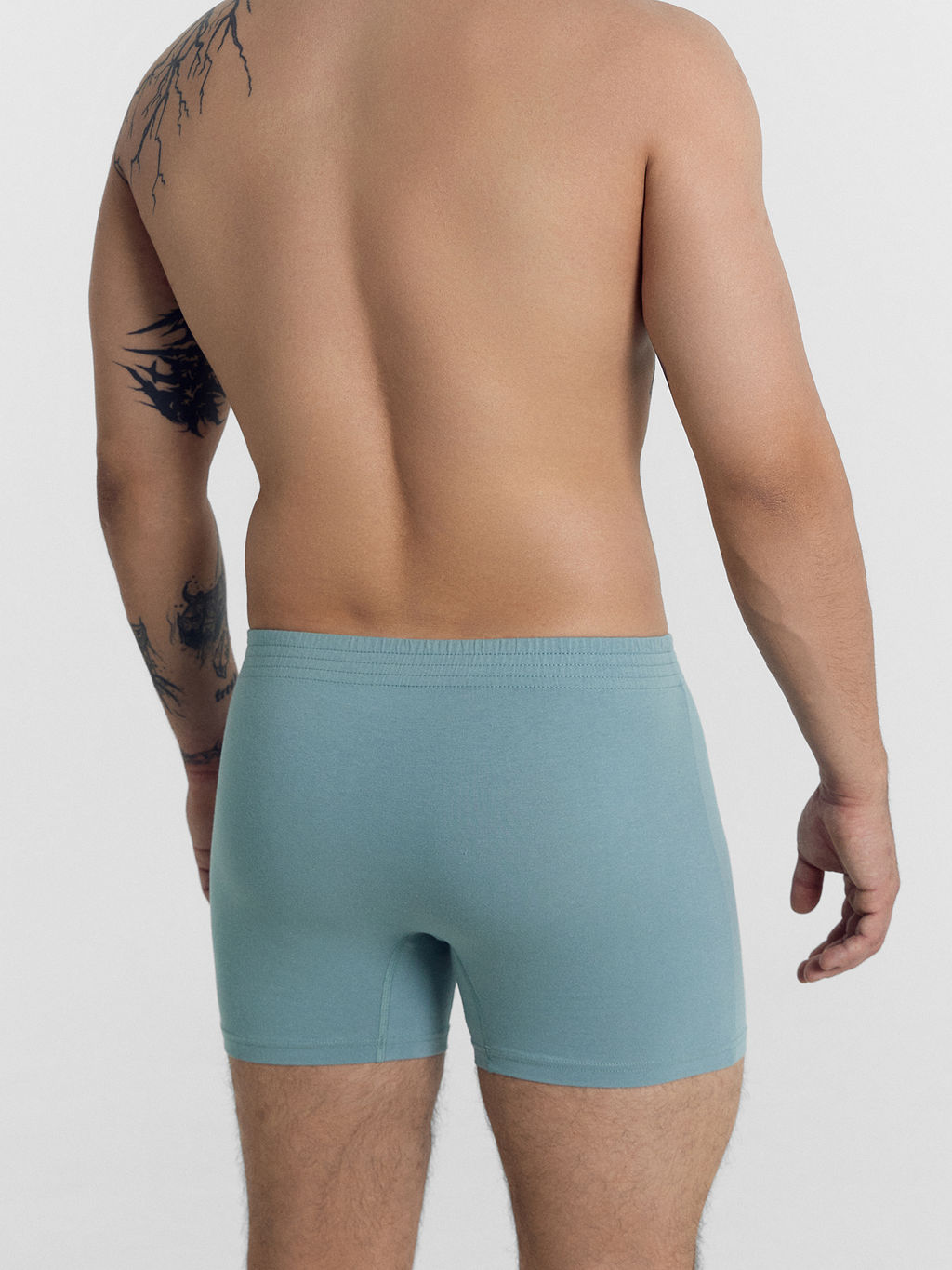 Цена за 2 штуки! Трусы мужские боксеры в синем оттенке сланец 411143 - Mark formelle фото 4