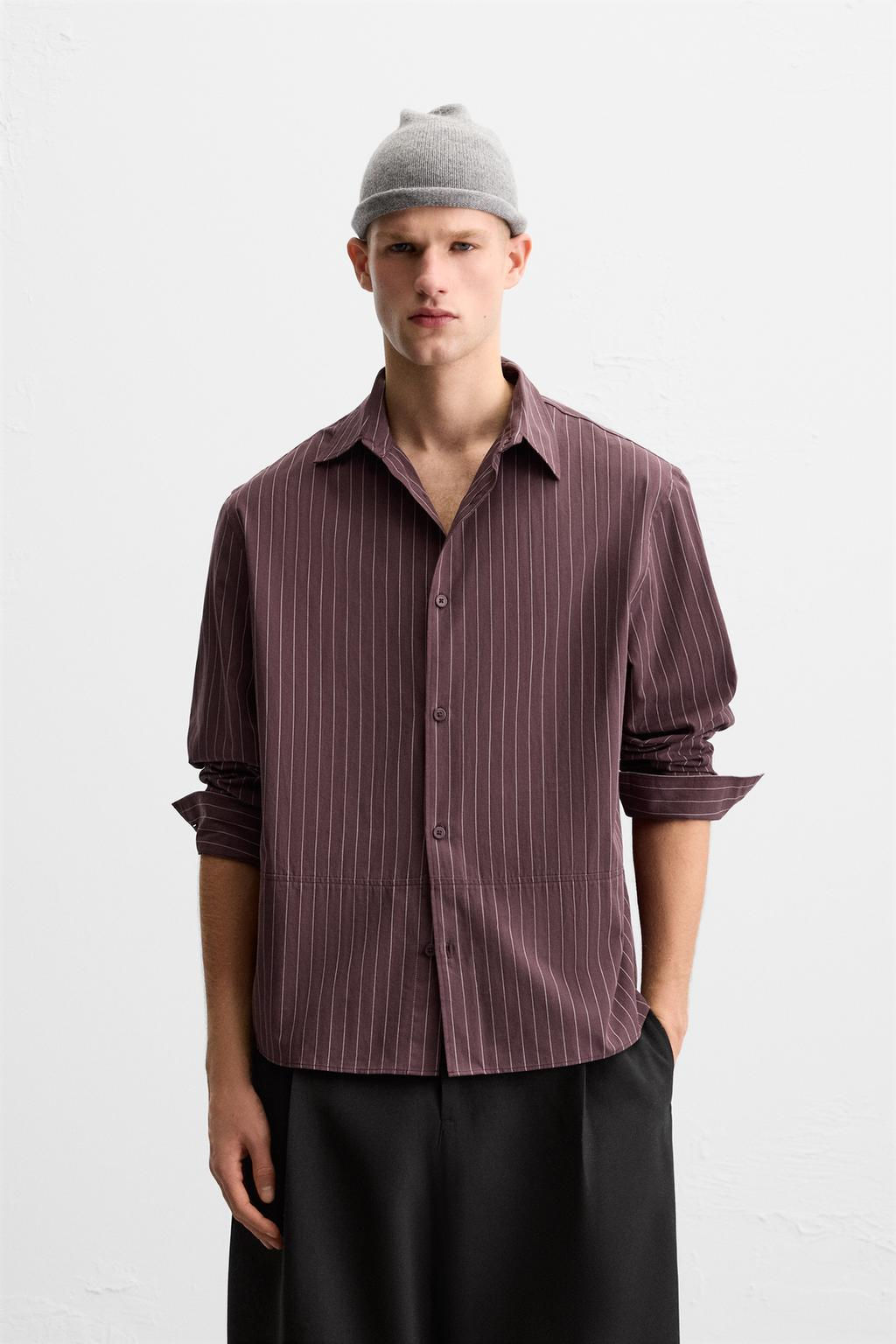 STRIPED COTTON SHIRT - Zara фото 2