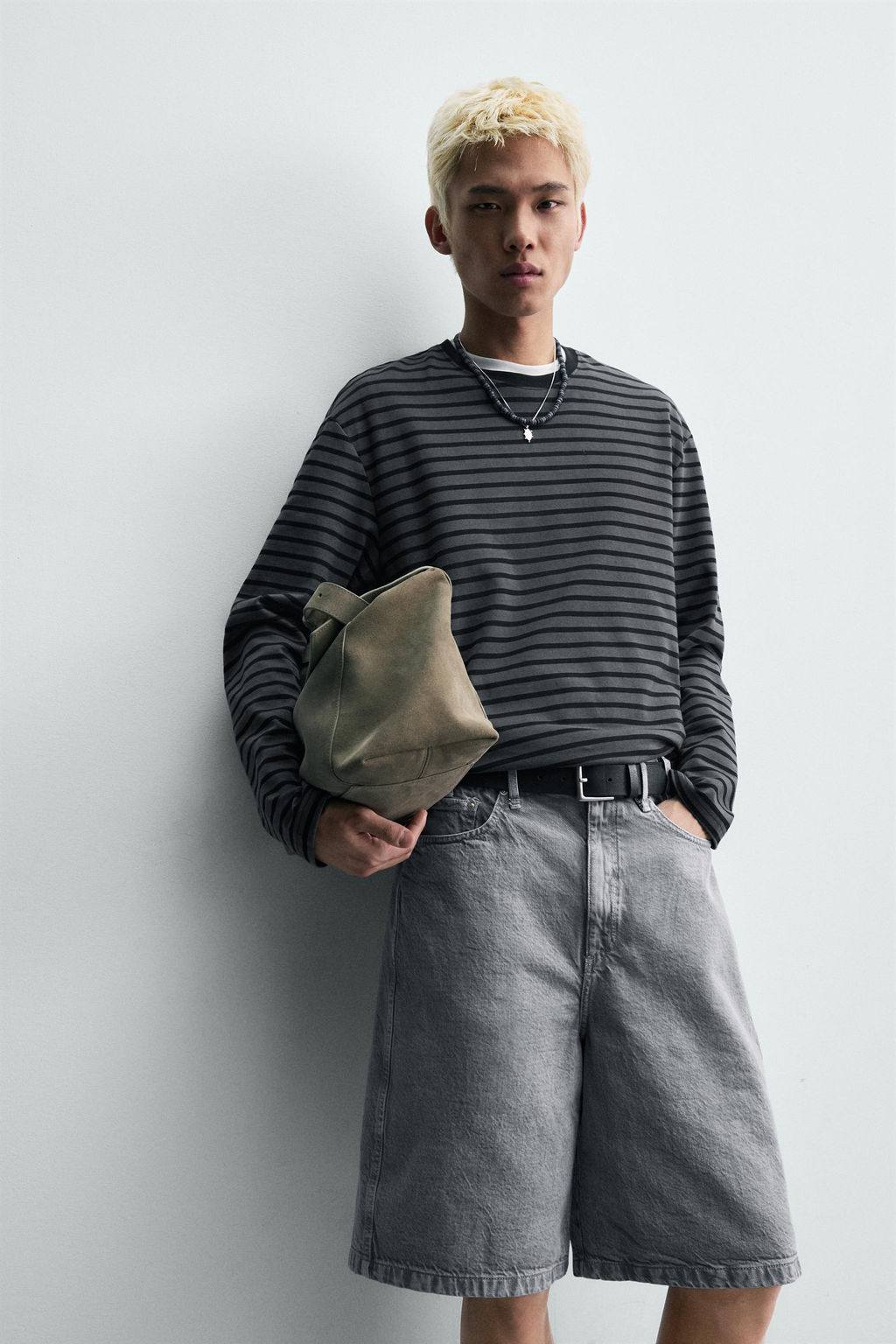 BERMUDA BAGGY FIT / Azul lavado