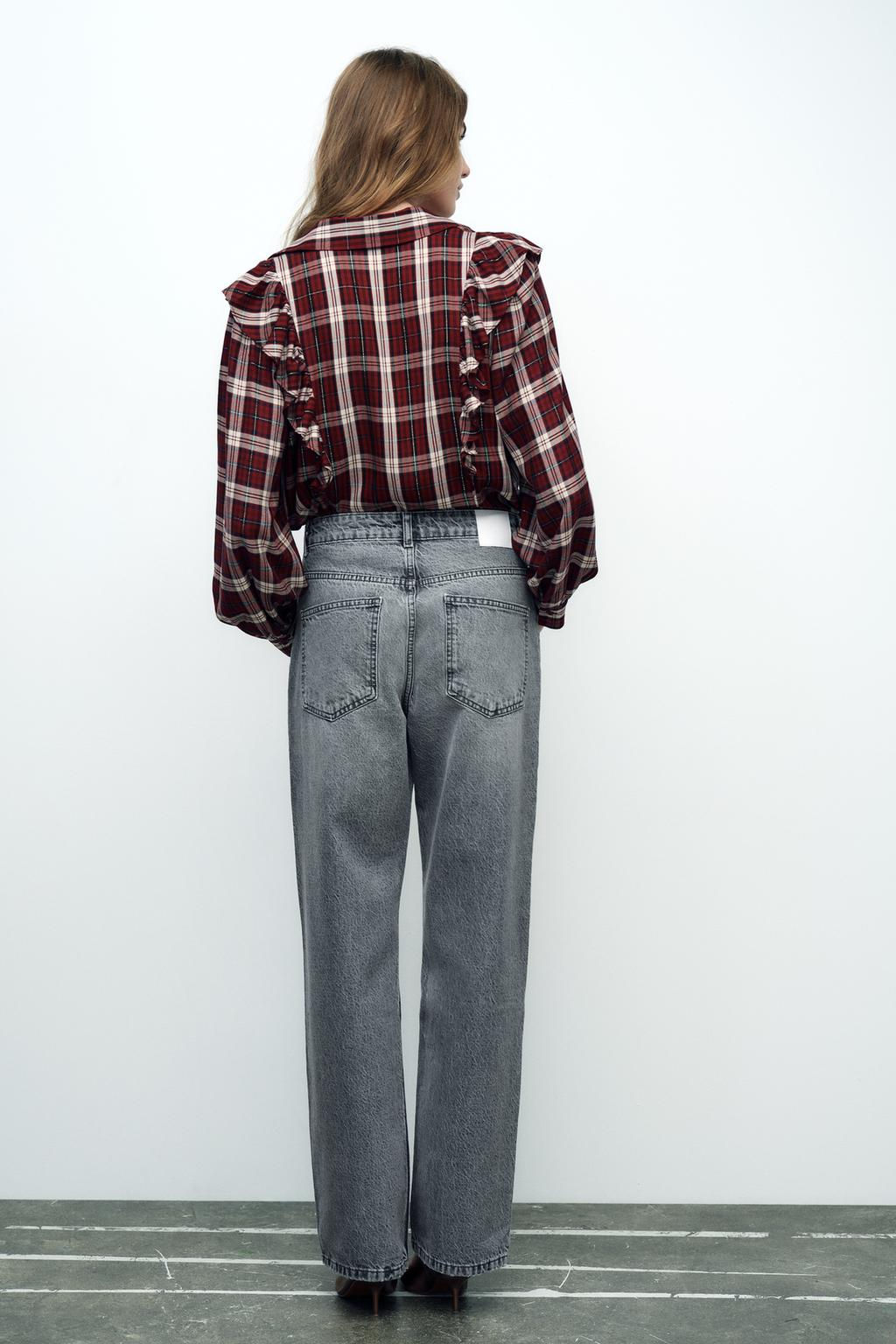 JEANS Z1975 STRAIGHT HIGH WAIST LONG LENGTH - Zara фото 12