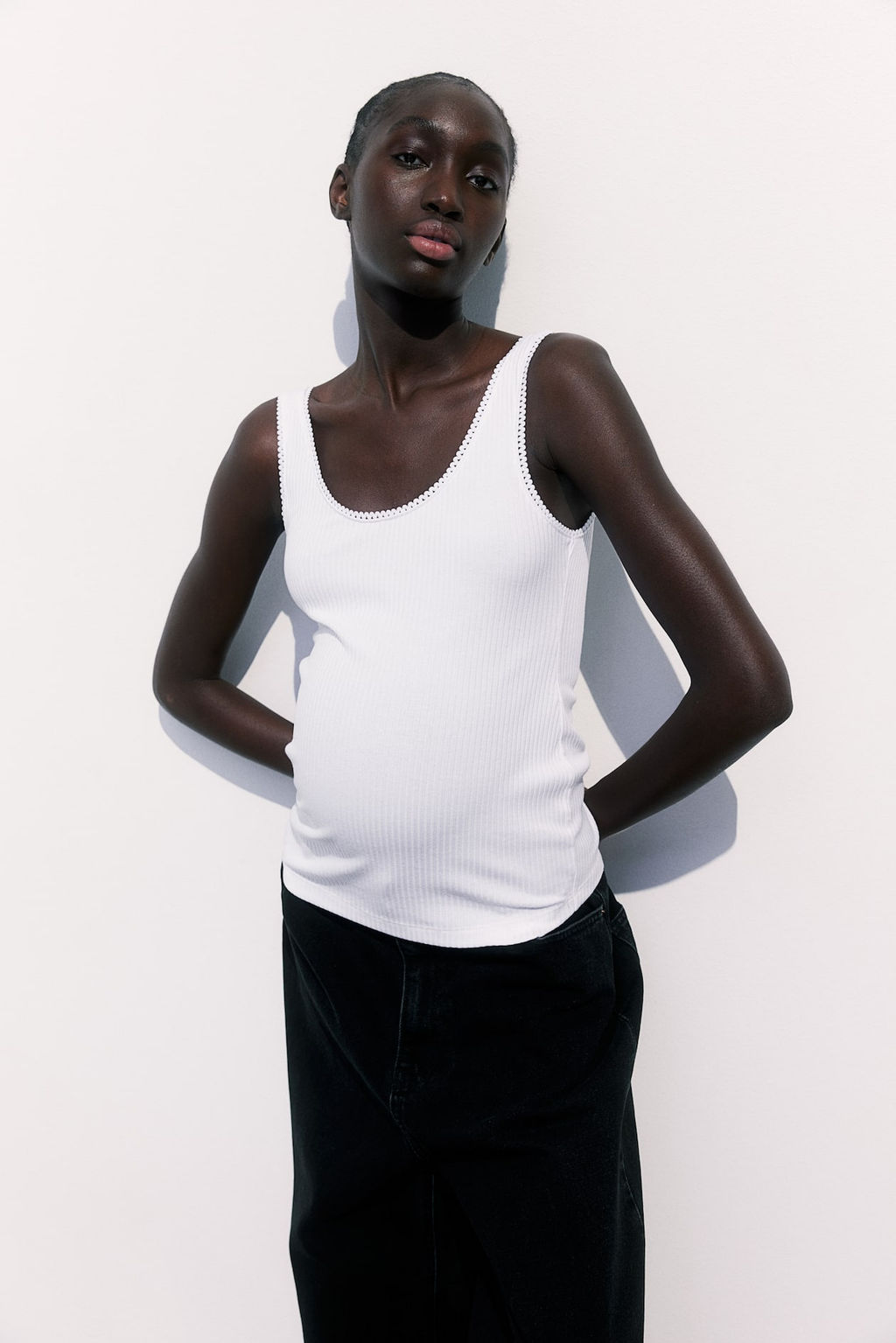 MAMA Camiseta de tirantes en canale - H&m фото 5