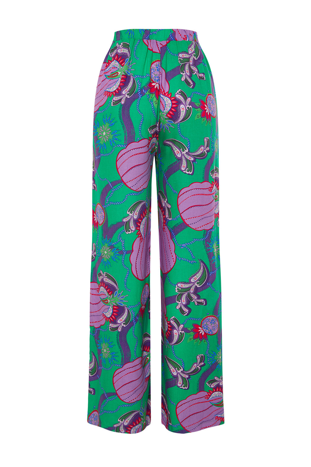 TRENDYOLMILLA Etnik Desenli Dokuma Plaj Pantolon TBESS24PL00018  фото 8