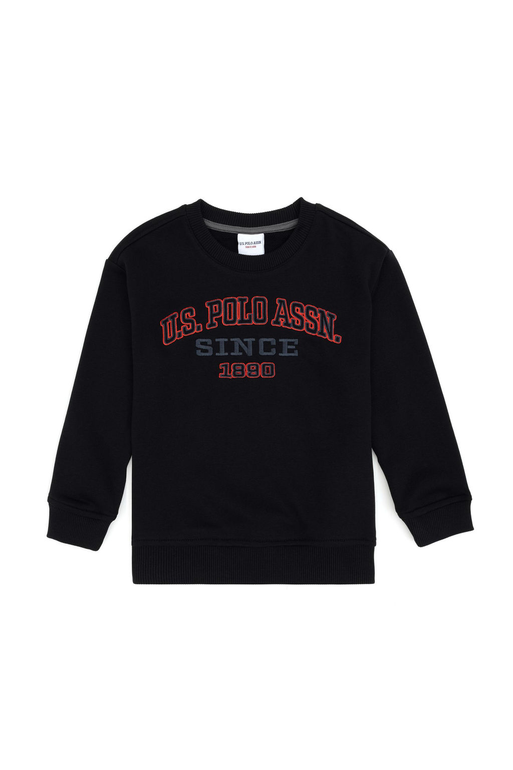 Erkek _ocuk Siyah Bisiklet Yaka Sweatshirt Sepette S_rpriz _ndirim