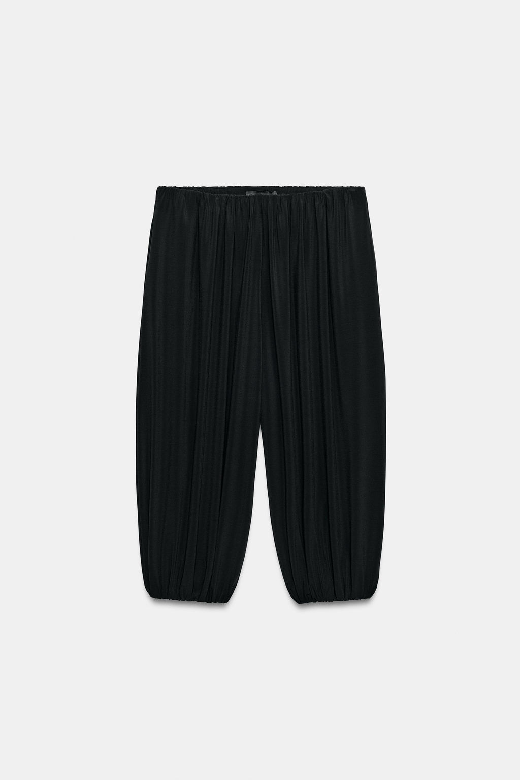 BERMUDA FLUIDA BAGGY GLOBO / Negro