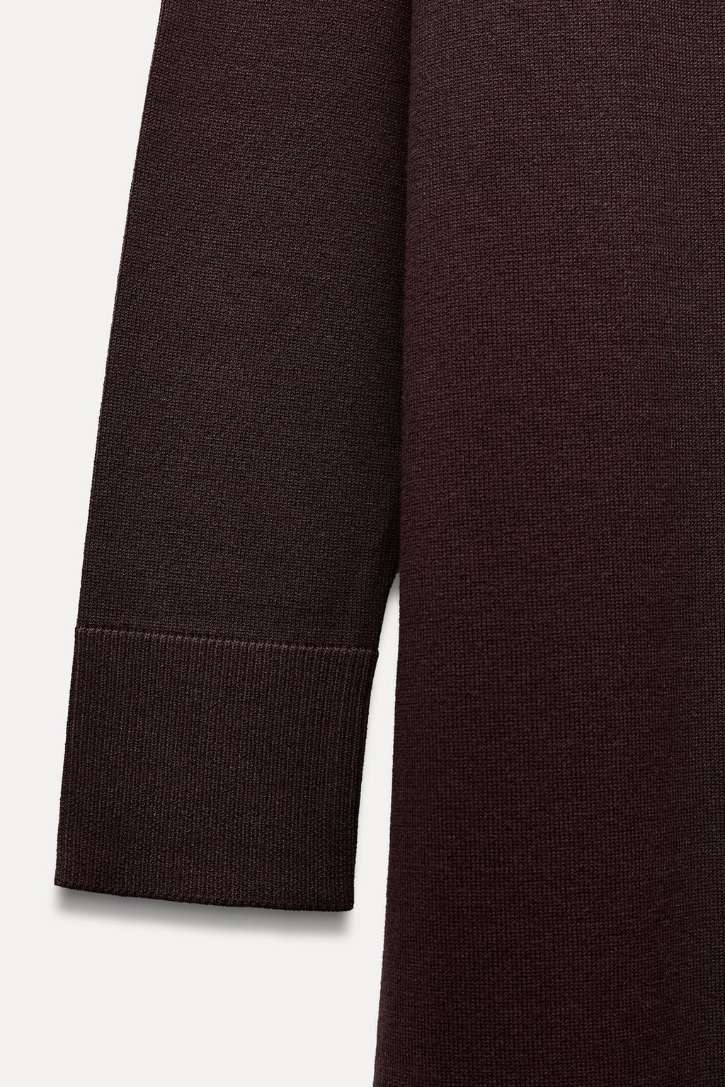 LONG PLAIN KNIT DRESS - Zara фото 7