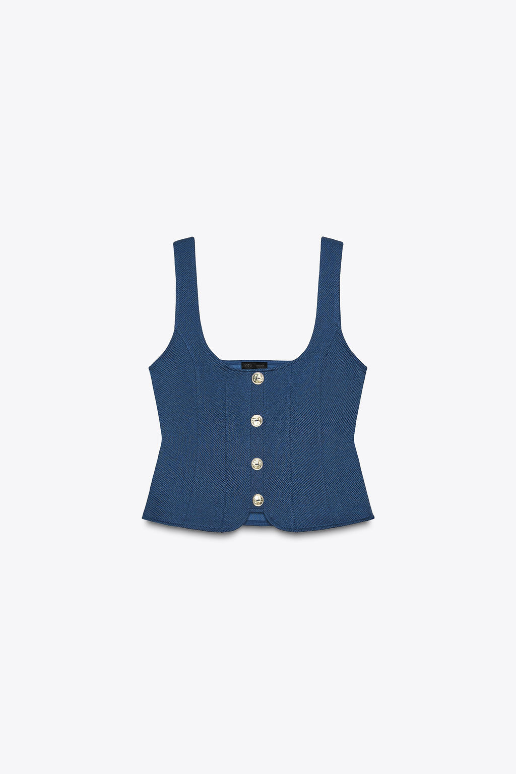 TWILL TOP WITH BUTTONS - Zara фото 5